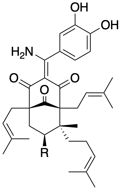 Structure 209: garciyunnanimine A, garciyunnanimine C — B, bicyclononanes, enamine