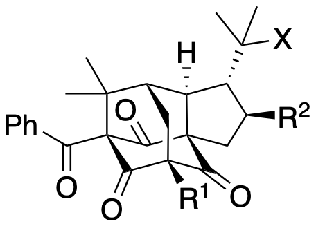 Structure 150: hyperisampsin B, hyperattenin L, garciyunnanone D — A, bicyclononanes, caged