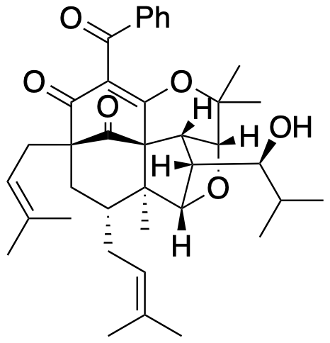 Structure 45: hyperkouytone A — A, bicyclononanes, caged