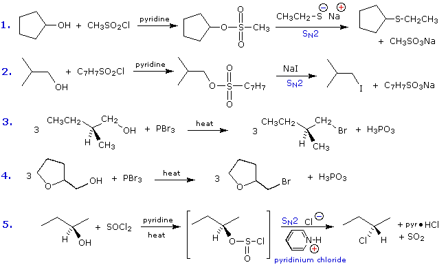 Virtual Textbook: Alcohol Reactivity — Alcohol Reactivity 1, figure 19