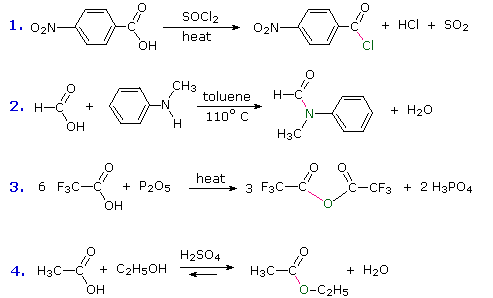 Virtual Textbook: Carboxylic Acid Reactivity — Carboxylic Acid Reactivity, figure 18