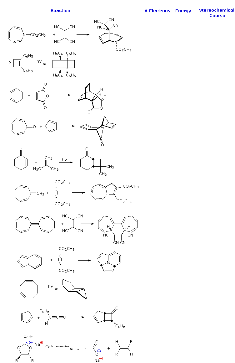 Virtual Textbook: Non-ionic Reactions — Pericyclic Reactions Examples, figure 1