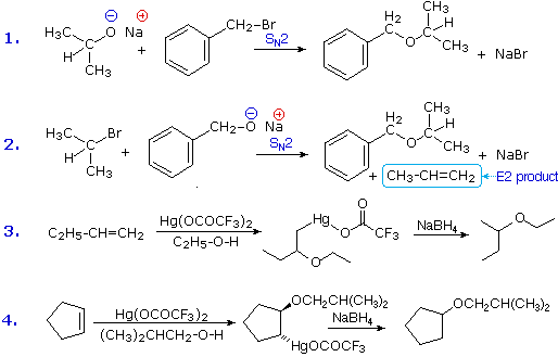 Virtual Textbook: Alcohol Reactivity — Alcohol Reactivity 2 & Ethers, figure 14