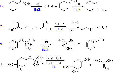 Virtual Textbook: Alcohol Reactivity — Alcohol Reactivity 2 & Ethers, figure 17