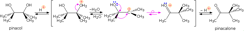 Virtual Textbook: Rearrangement Reactions — Cationic Rearrangements, figure 7