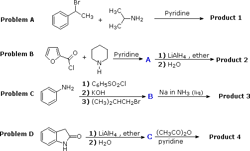 Virtual Textbook: Practice Problems — Reactions of Amines II, figure 1