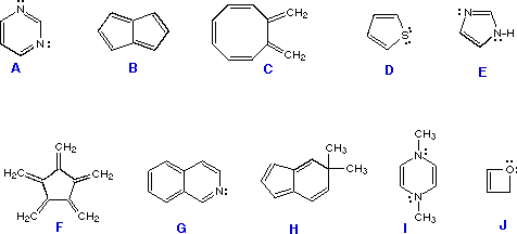 Virtual Textbook: Practice Problems — Aromaticity and the Huckel Rule I, figure 1
