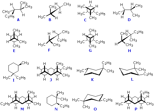 Virtual Textbook: Practice Problems — Identifying Conformations for Specific Compounds, figure 1
