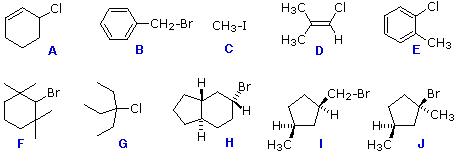 Virtual Textbook: Practice Problems — Reactions of Organic Halides I, figure 1
