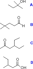 Virtual Textbook: Practice Problems — Identifying IUPAC Suffixes, figure 1