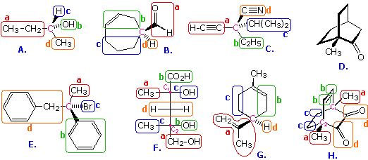 Virtual Textbook: Practice Problems — Locating & Naming Stereogenic Centers 2, figure 1