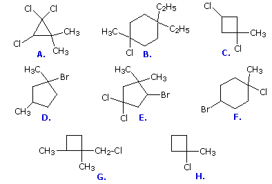 Virtual Textbook: Practice Problems — Identifying Stereoisomers of Substituted Cycloalkanes, figure 1