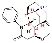 Virtual Textbook: Practice Problems — Assigning CIP Notation 3 - Strychnine, figure 1